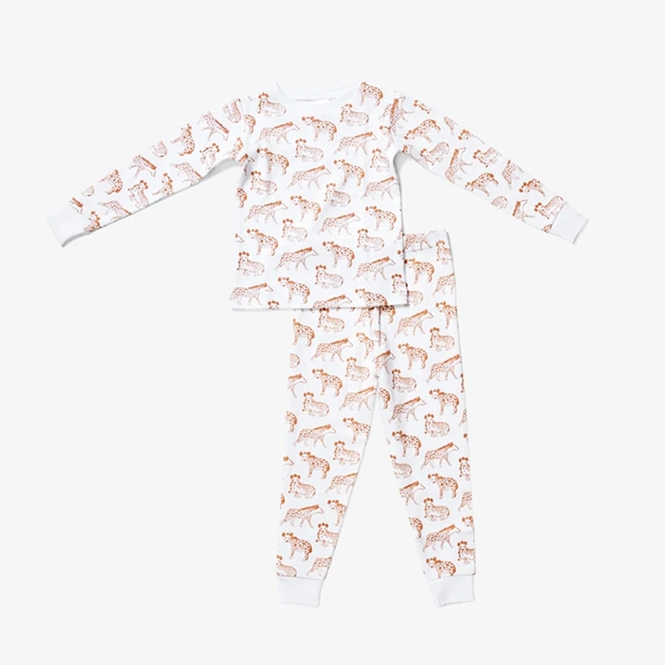 Jambear Organic Baby Loungewear Custom Kids Sleeping Set Bamboo Kids Sleepwearpajama Sets for Infants Kids Pyjamas