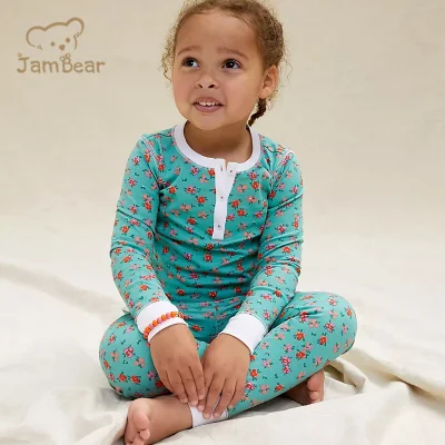 Jambear Kinder-Nachtwäsche aus Bio-Bambus, Kinder-Pyjamas, Pyjama-Sets für Kleinkinder, Baby-Loungewear, individuelles Kinder-Schlafset